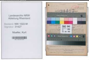 Entnazifizierung Kurt Mueller , geb. 28.09.1907 (Vulkaniseur)