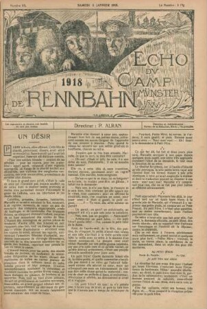 1918: Echo du Camp de Rennbahn