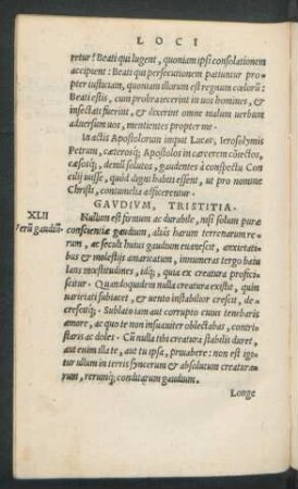 Gaudium, Tristitia.