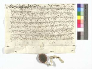 Fertigung der Gemeinde Ehrenstein gegen die Äbtissin Maria Cleopha von Reischach und den Konvent des Klosters Söflingen um ein Jauchert Ackers im Pfaffenhau, so sie dem Schultheiß daselbst Adam Heinz um 50 Gulden verkauft.