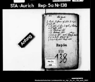 Taxation der Lantzius-Beningaschen Grundstücke zu Stickelkamp, Stickelkamper Fehn, Neue Fehn und Beninga Fehn