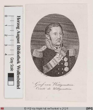 Bildnis Ludwig Adolph Peter Graf Wittgenstein (1834 Fürst) von Sayn-W.-Ludwigsburg