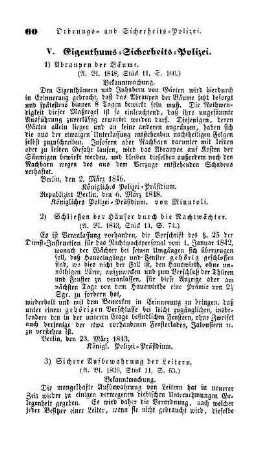 V. Eigenthums-Sicherheits-Polizei