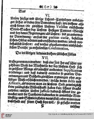 § VII. bis XVI