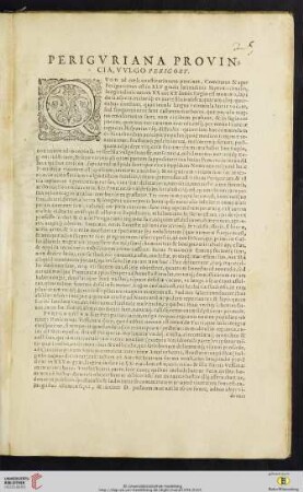 Perigvriana provincia, vvlgo Perigort