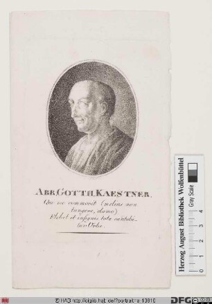 Bildnis Abraham Gotthelf Kaestner
