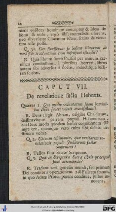 Cap. VII - VIII.