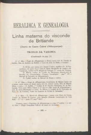 Heráldica e genealogia
