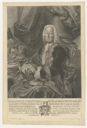 Bildnis des Iohannes Christophorvs ab Imhoff