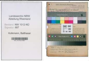Entnazifizierung Balthasar Kolkmann , geb. 13.05.1891 (Landwirt)