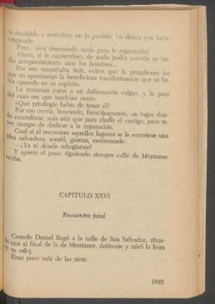 Capítulo XXVI - Encuentro fatal