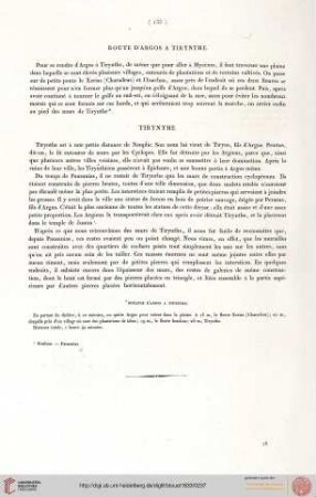 Route d'Argos à Tirynthe (mit Tafel 72-73)
