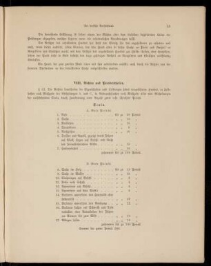 VIII. Richten und Preisvertheilen