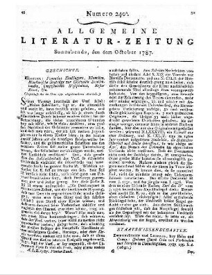 Kindlinger, N.: Münsterische Beiträge zur Geschichte Deutschlandes, hauptsächlich Westfalens. Bd. 1. etc. (Beschluß des in Nro. 239. abgebrochnen Artikels.)