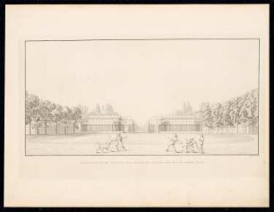 Leipziger Tor, Berlin: Perspektivische Ansicht (aus: Sammlung Architektonischer Entwürfe, Berlin 1858)