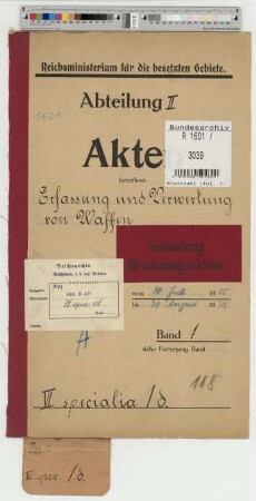 Erfassung und Verwertung von Waffen