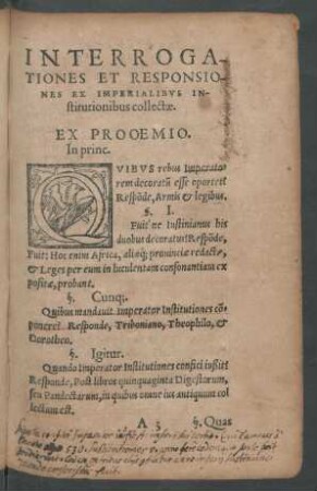 Ex Prooemio.