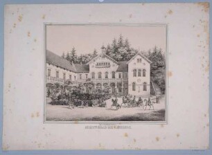 Das Augustusbad in Liegau-Augustusbad bei Radeberg, um 1717 als Mineralbad gegründet