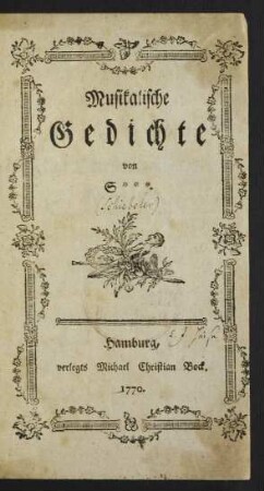 Musikalische Gedichte