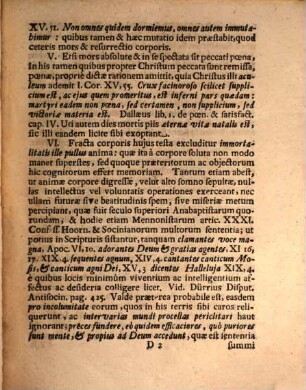 Disputatio Theologica Quarta De Morte, Statu Animae Post Mortem, Et Resurrectione Corporis