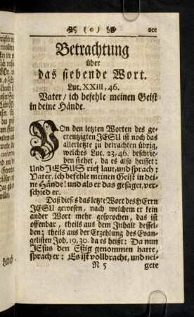 201-227, Betrachtung ueber das siebende Wort