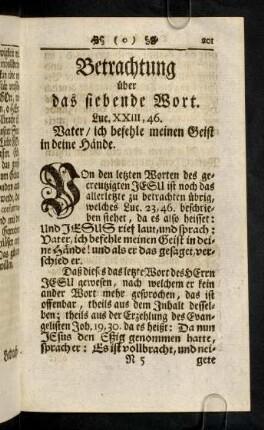 201-227, Betrachtung ueber das siebende Wort