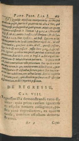 De Regressu. Cap. VIII.