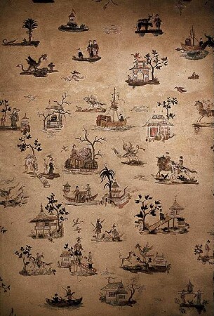 Decke mit Chinoiserien