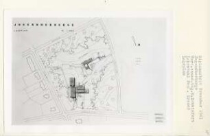 Jugendherberge, Berlin-Charlottenburg (Diplomarbeit bei Willy Kreuer): Lageplan 1:500