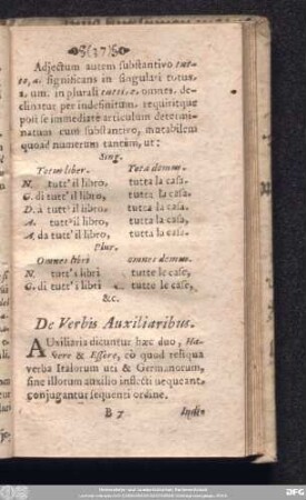 De Verbis Auxiliaribus.