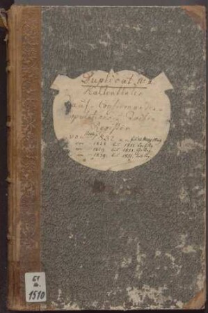 Taufregister II 1832-1849 Konfirmandenregister II 1838-1851 Eheregister II 1829-1851 Totenregister II 1839-1851