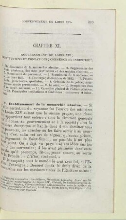 Chapitre XI. Gouvernement de Louis XIV; institutions et fondations; commerce et industrie