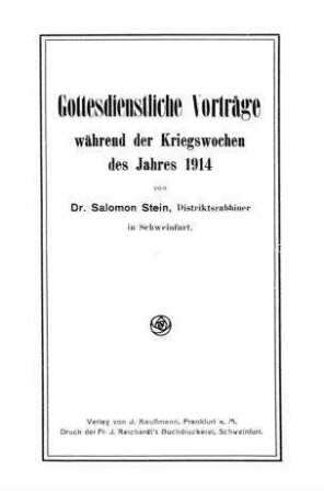 Während d. Kriegswochen des Jahres 1914