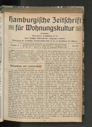 Nummer 16 Juli 1909