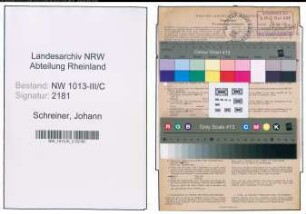 Entnazifizierung Johann Schreiner , geb. 17.08.1907 (Maurer)