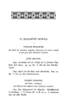 VI. Englische Schule
