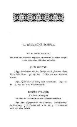 VI. Englische Schule