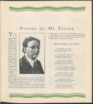 Poetas de Mi Tierra : Retrato por Martínez Labat