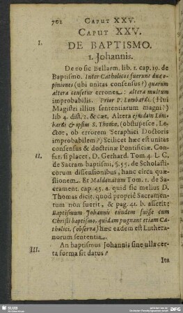 Caput XXV. De Baptismo