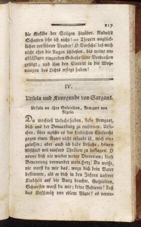 IV. Ursula und Kunegunde von Sargans.