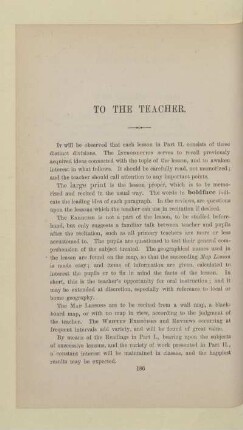 TO THE TEACHER