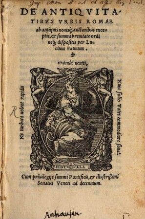 De Antiqvitatibvs Vrbis Romae
