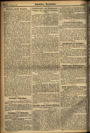 Zweite Ausgabe vom Dienstag, den 10. Februar 1931.