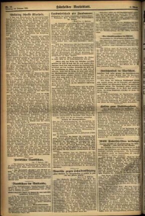 Zweite Ausgabe vom Dienstag, den 10. Februar 1931.