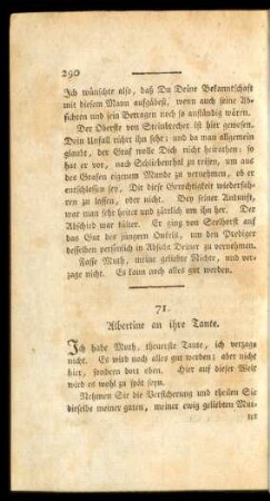 71. Albertine an ihre Tante.
