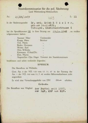 Rössler, Erich, Dr.