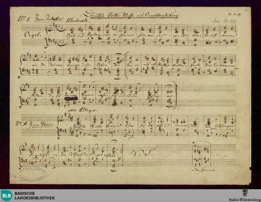 Masses - Don Mus.Ms. 886 : V, org; D; StrK WoO 6.09