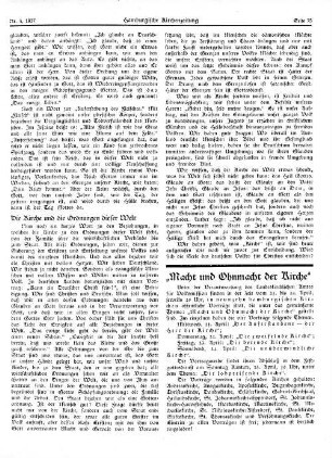„Macht und Ohnmacht der Kirche“