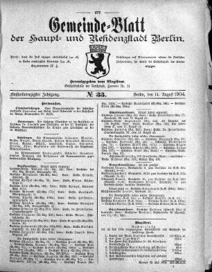 1904,33: No. 33, 14. August 1904