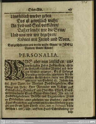 Lebenslauf : Personalia